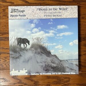 Heritage 'Born to be Wild' Jigsaw Puzzle - Blue and White